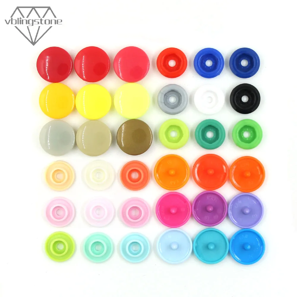 KAM круглые кнопки для нагрудника, 20 комплектов, T5 пластиковая застежка-защелка для малышей, аксессуары для детской одежды, поделки своими руками, 35 цветов