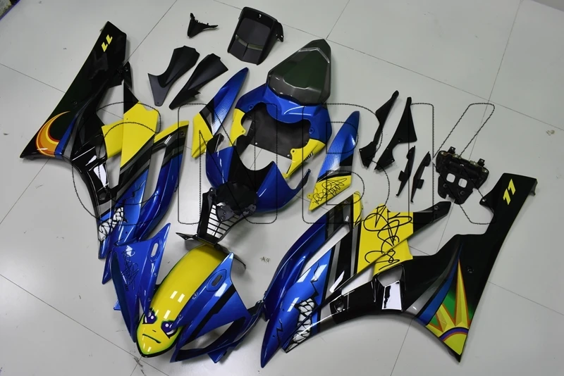 Для YAMAHA YZFR6 06 Пластиковые обтекатели YZF R6 07 Акула обтекатель YZF R6 2006-2007 обтекатели