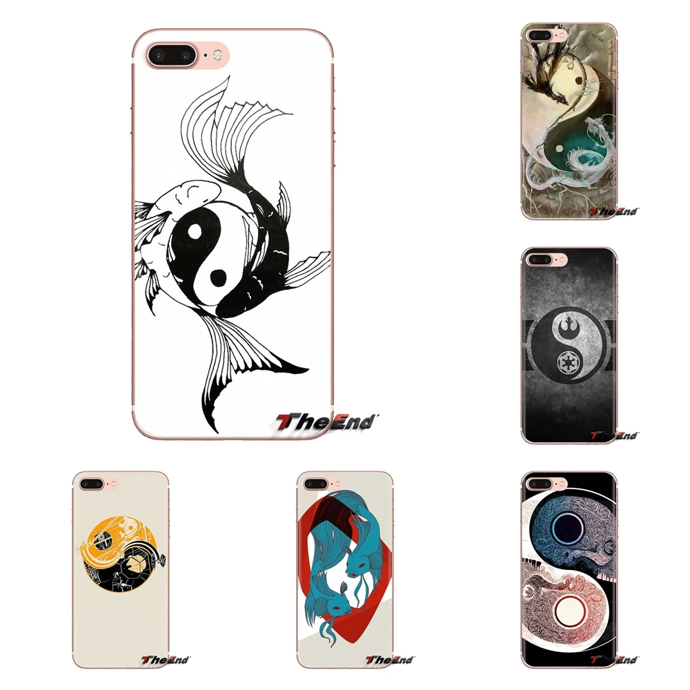 For Samsung Galaxy J1 J2 J3 J4 J5 J6 J7 J8 Plus 2018 Prime 2015 2016 2017 chinese yin yang fish Soft Transparent Shell Covers |