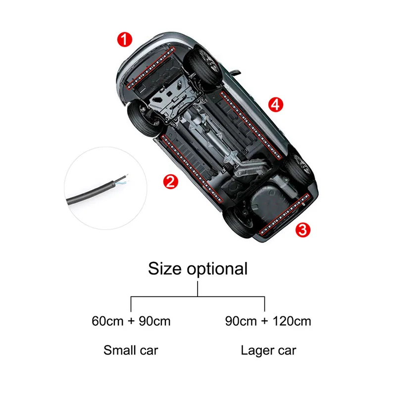 Car Flexible Strip Light LED Underbody Remote/APP Control RGB Neon Light Dream Color Auto Decor Ambient Atmosphere Lamp,led strip lights,led car lights,led lights,led atmosphere lamp,led light strip,led car decorative lights,led car decoration lamp,car ambient lights,led atmosphere lighting