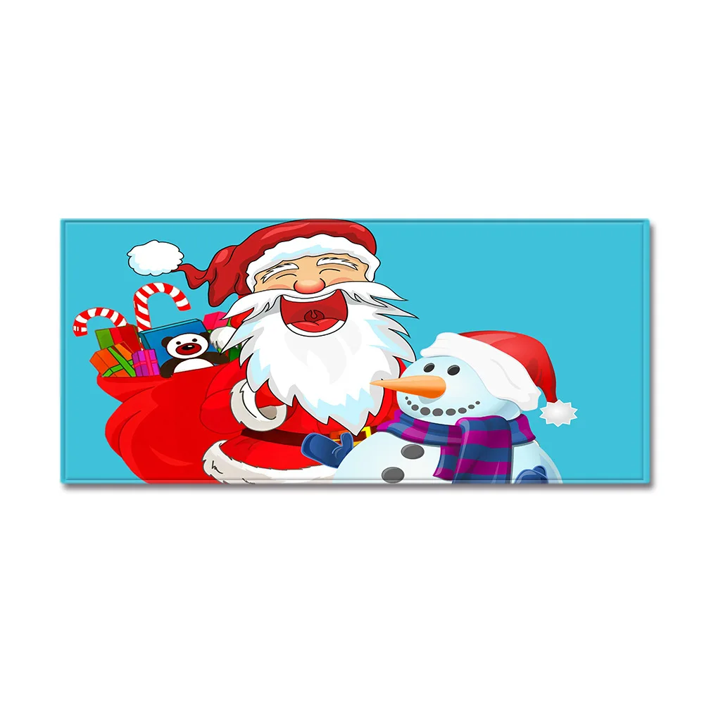 QA80 Zeegle Merry Christmas напольный коврик с принтом для кухни, нескользящий ковер для пола, для гостиной, для входа, ковер, ковер для детской комнаты - Цвет: QA80