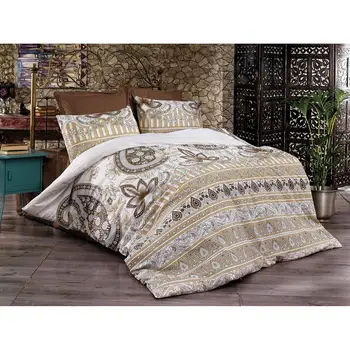 

Helen Double Personality Duvet cover set Coffee
