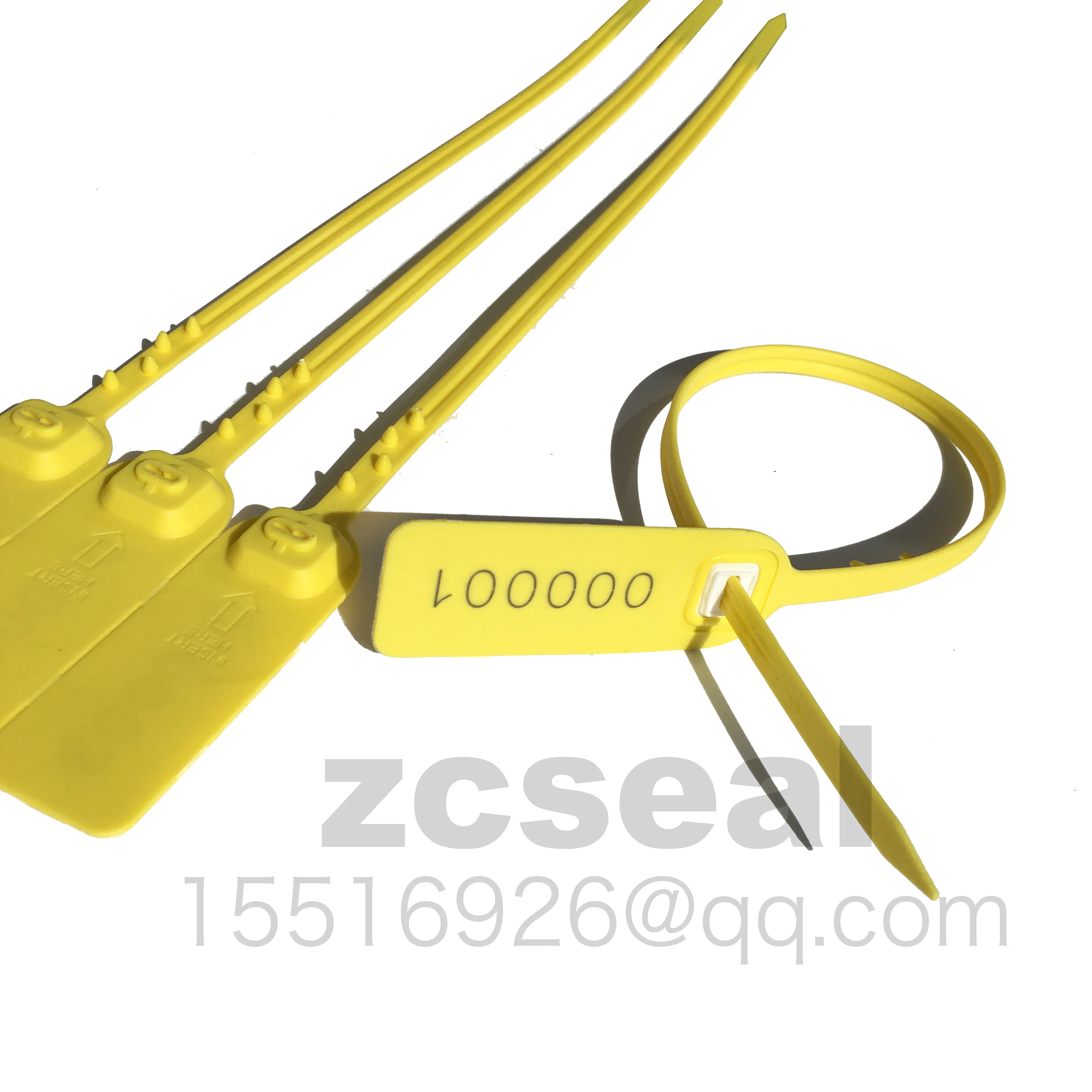 395mm 100pcs high security seal adjust plastic security seal with metal insert guard anti-fake container QR code Corpse bundle