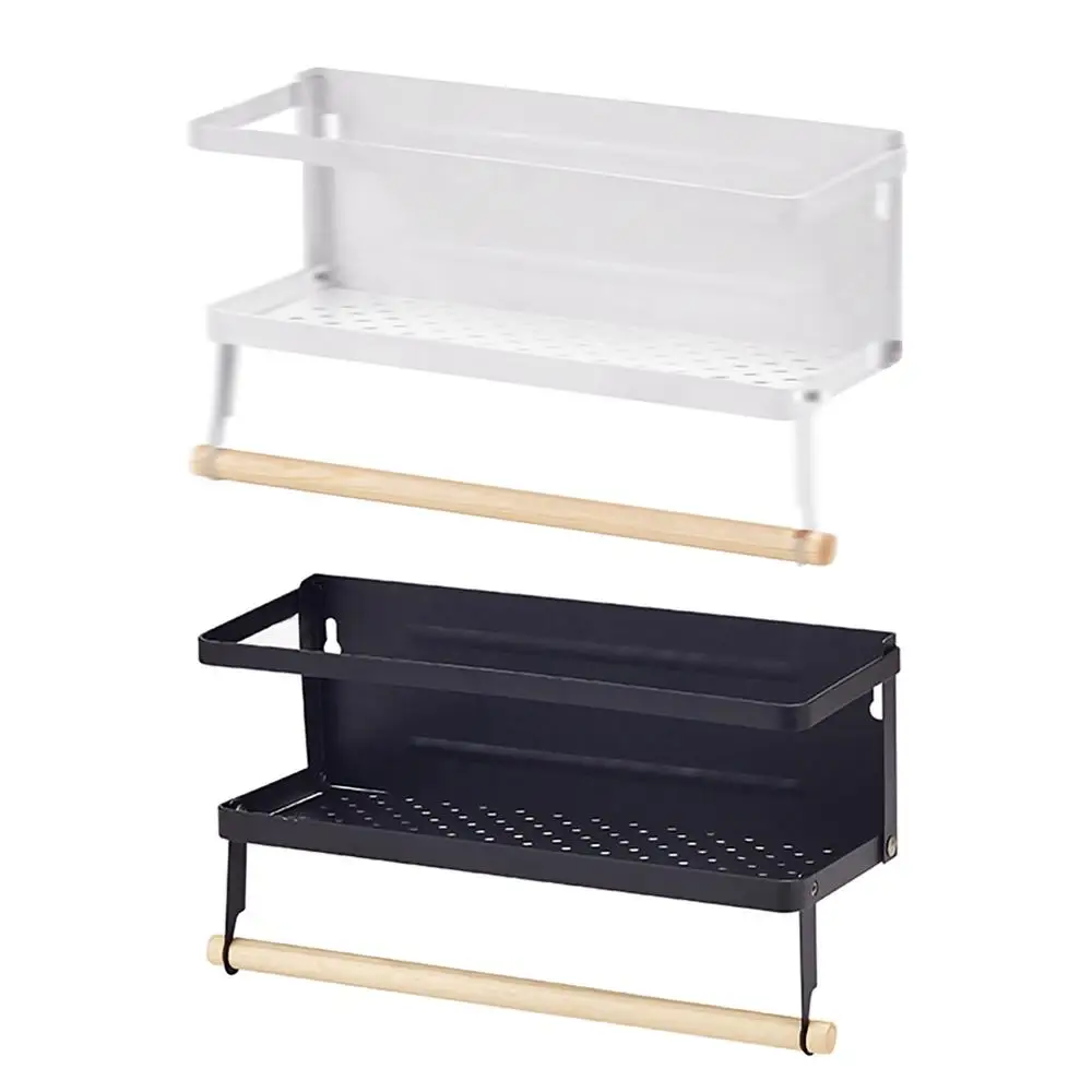 

Folding Refrigerator single-layer spice rack refrigerator cabinet door condiment packaging Home washing machine side wall rack