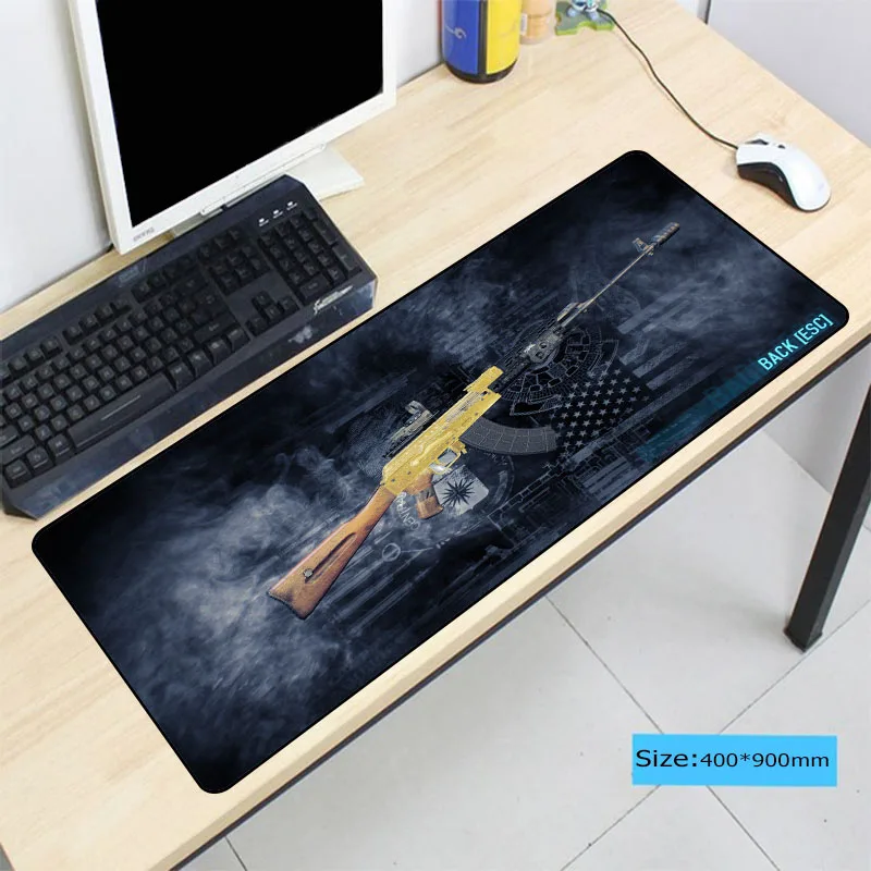 Top Quality counter strike CS GO gun Laptop Gaming Mice Lock Edge