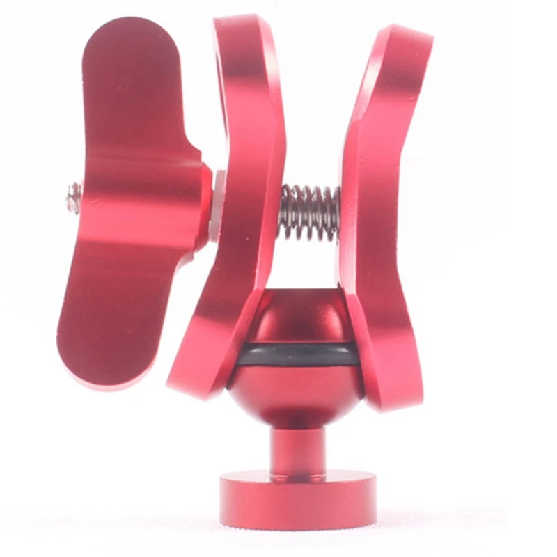 

Butterfly Clamp Underwater Scuba Diving Accessorries Photography Equipment Ball Head Clip Arm Clip Red