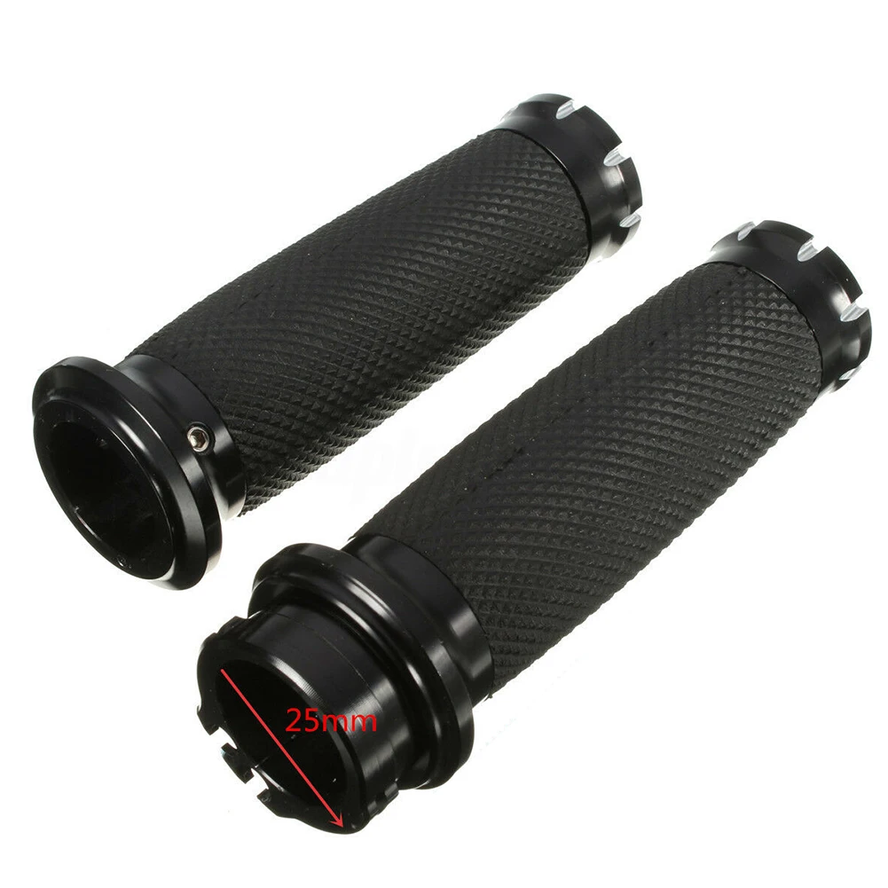 1 пара мотоцикл алюминиевый черный CNC прочный 25 мм Универсальный спортивный Рукоятка аксессуары для улицы для Suzuki для Yamaha