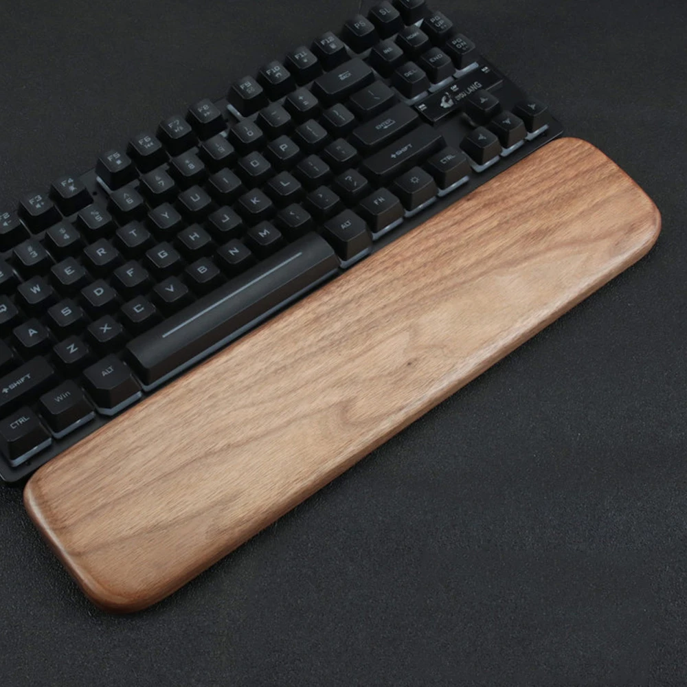 Подставка под запястье с размером логотипа заказ из твердого черного ореха для