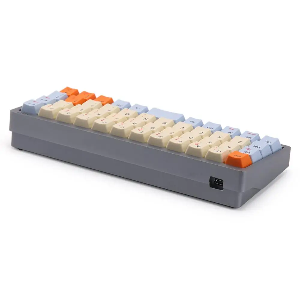 Полностью собранная клавиатура NIU40 с переключатель gateron и колпачки для ключей