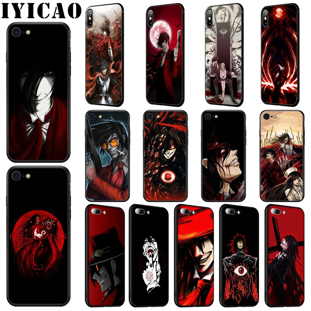 IYICAO Anime Hellsing Alucard Soft Silicone Case for iPhone 11 Pro Max XR X XS 6 6S 7 8 Plus 5 5S SE Phone |