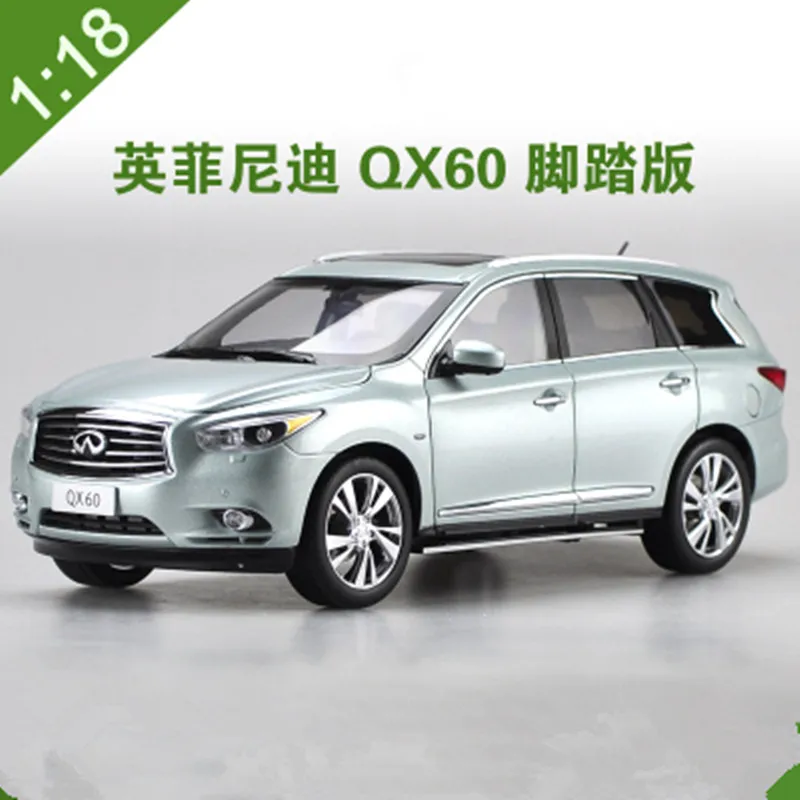 Авторизованный завод, литье под давлением, 1:18, QX60, Ледяной Синий внедорожник, внедорожные классические модели автомобилей в подарок, коллекция