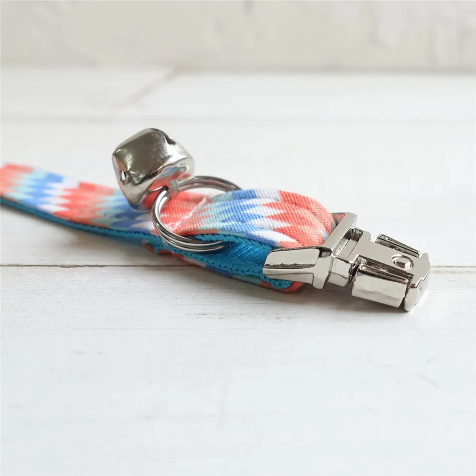 Cat Collar with Personalized Name and Phone Designer Pattern Fashion Cat Collars Exquisite Cat Gift Pet Product Kitten Collar