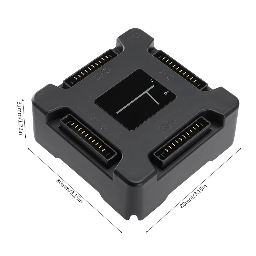 Интеллектуальный концентратор зарядки аккумулятора для DJI Mavic Pro заряжает до четырех аккумуляторов 13,05 в/8А маленький и простой в переноске