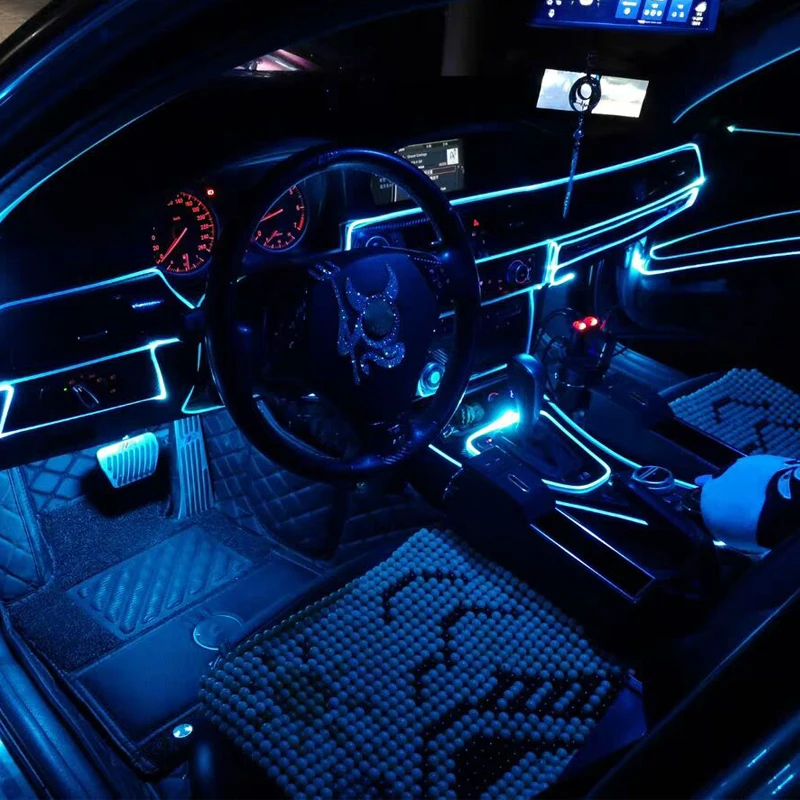 Светодиодный светильник для салона автомобиля атмосферное настроение Rgb
