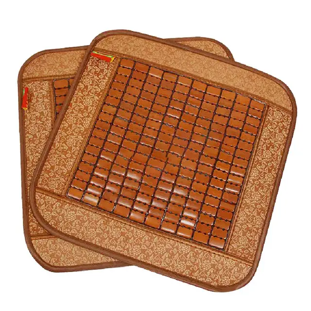 Univerzális Bambuszlemez Nyári Étkező Autó Szék Hűvös Szőnyeg Párna Ülés Fedele - Image 3