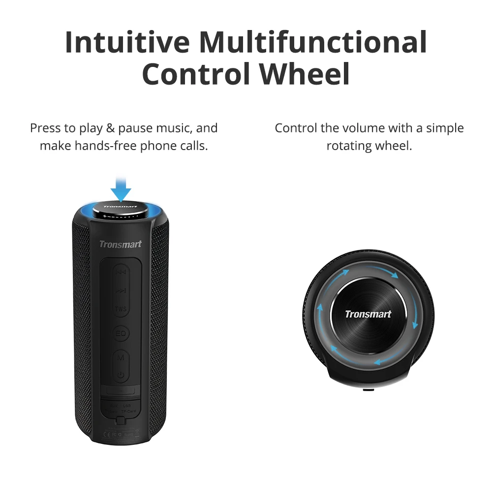 Tronsmart 40W Bluetooth портативная bluetooth-колонка 5,0 водостойкая стерео беспроводной динамик громкой связи с глубокими басами