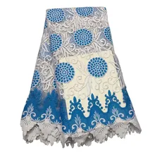 Высокое качество африканская кружевная ткань с блестками французский камни чистая ткань вышивка тюль кружева ткани для нигерийских Свадебная вечеринка платье