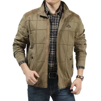 

Mens Stand Collar Thick Jackets Coat Autumn Winter Male Business Casual Loose Cotton Jackets Big Size Dad's Gifts