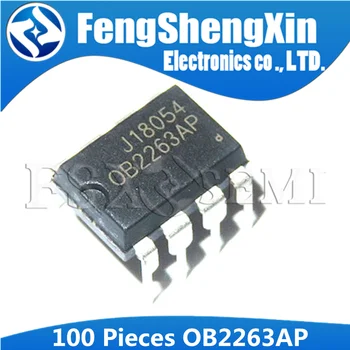 

100pcs/lot OB2263AP 2263AP OB2263 LCD power management chip DIP-8