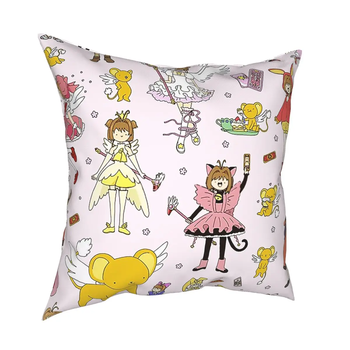 

Симпатичная наволочка Cardcaptor Sakura декоративные подушки диванная подушка для дивана из полиэстера двусторонняя печать