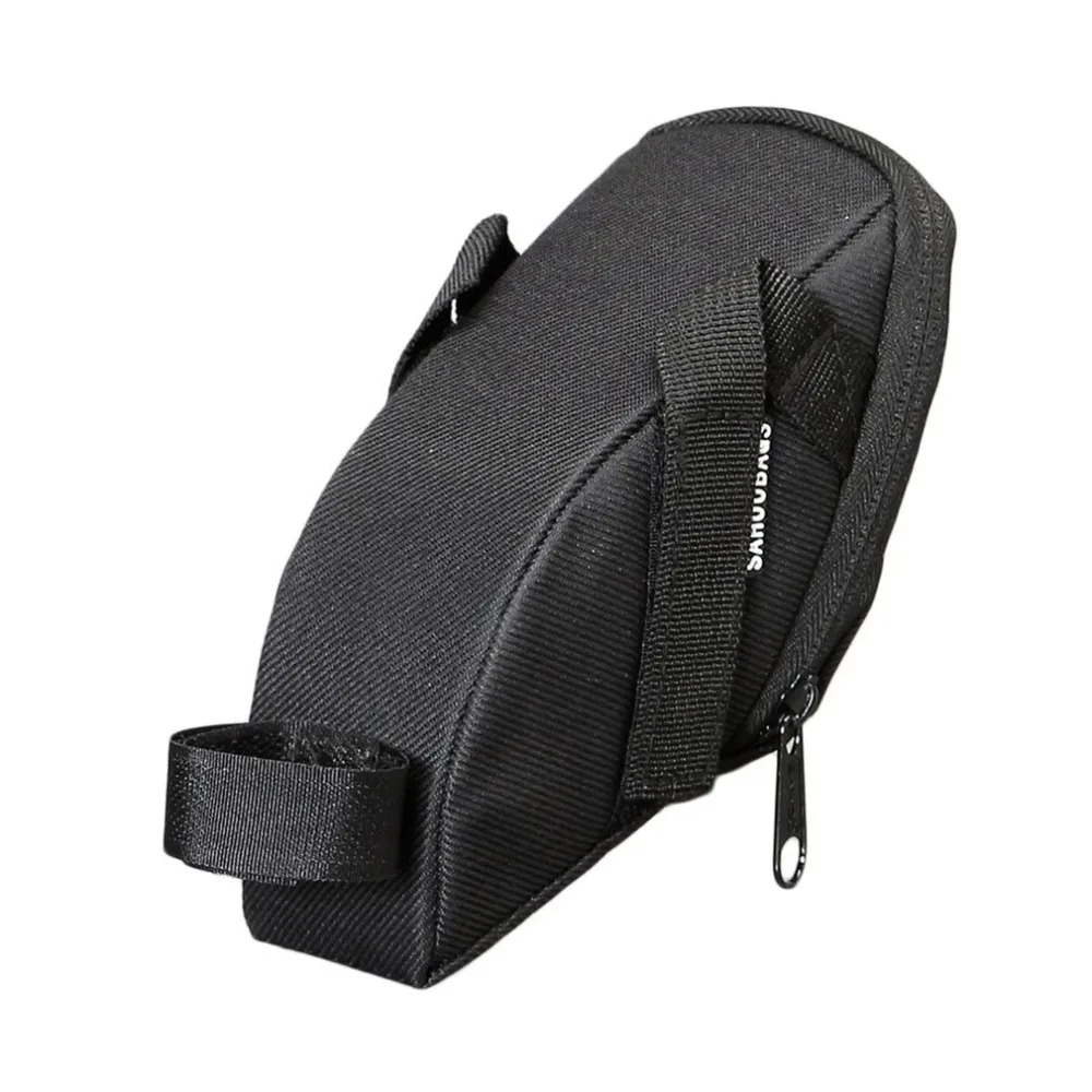 TSAI Reflective Waterproof Bicycle Back Seat Nylon Saddle Bag Cycling MTB Bike Pouch Cycling Seat Bag Seat Rear Tail Bag