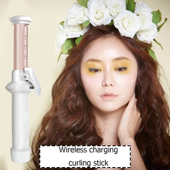 

Cordless Mini Ceramic Hair Curler Classic Colors and Simple Durable Design USB Charging Hair Curling Styling Iron Tools