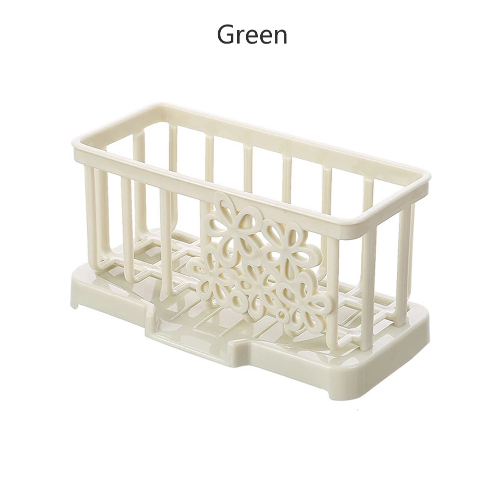 Kitchen Organizer Holder Container Bathroom Storage Accessory Kitchen Sink Brush Convenience Sponge Storage Basket Practical - Цвет: Green
