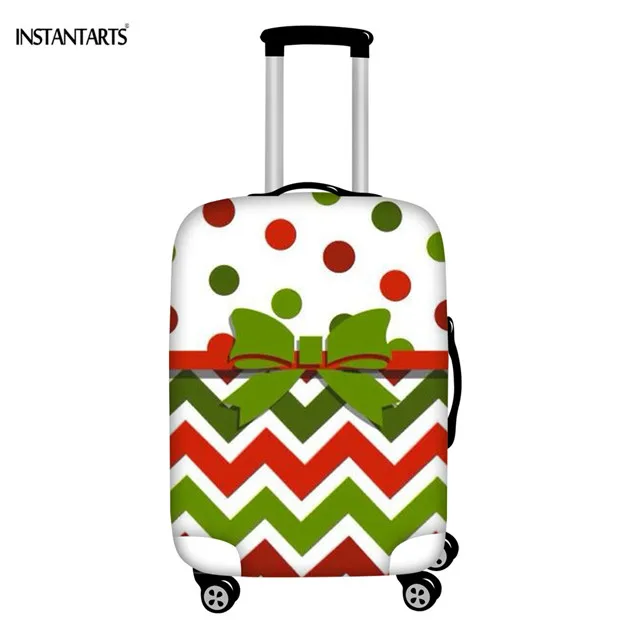 INSTANTARTS Christmas Art Design Luggage Cover Waterproof Thicken Travel Accessories 3D Suitcase Protective Covers 18-32 Inch - Цвет: HMC2794
