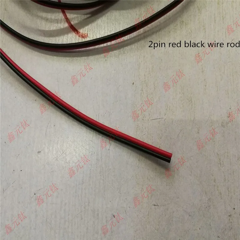 2pin красный и черный провод 4pin черный красный зеленый синий провод 5pin параллельная линия лампы полосы подключения - Цвет: 2pin 10meter