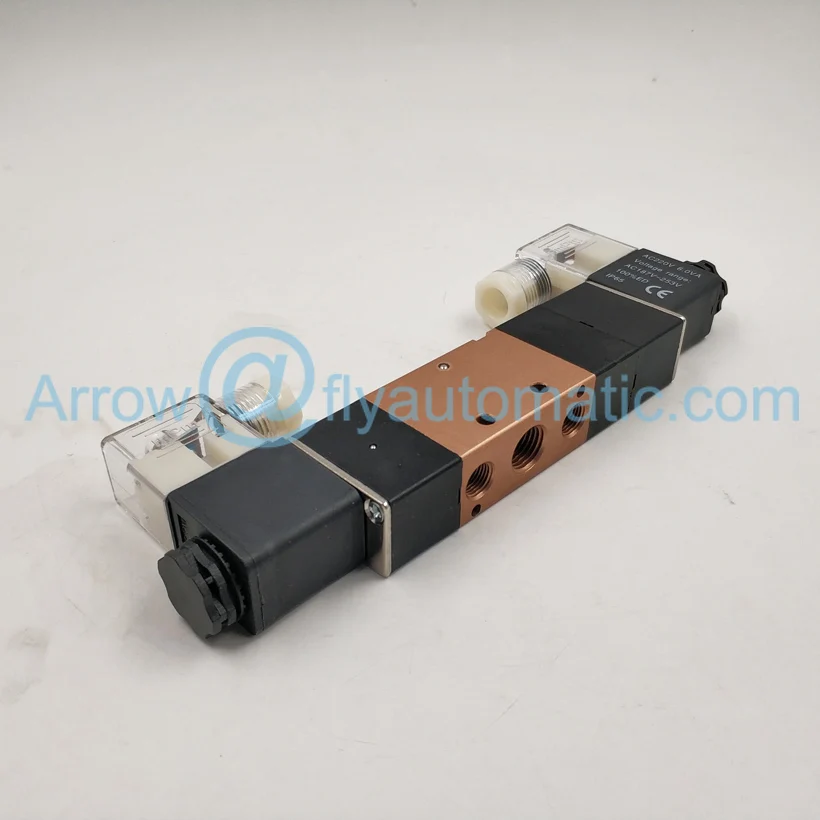 4V230E 08 5/3 Way Port 1/4" Aluminium Exhaust center Solenoid Valve