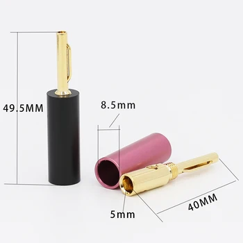 

Gold Plated Banana Plugs Audio Speaker Male Connector