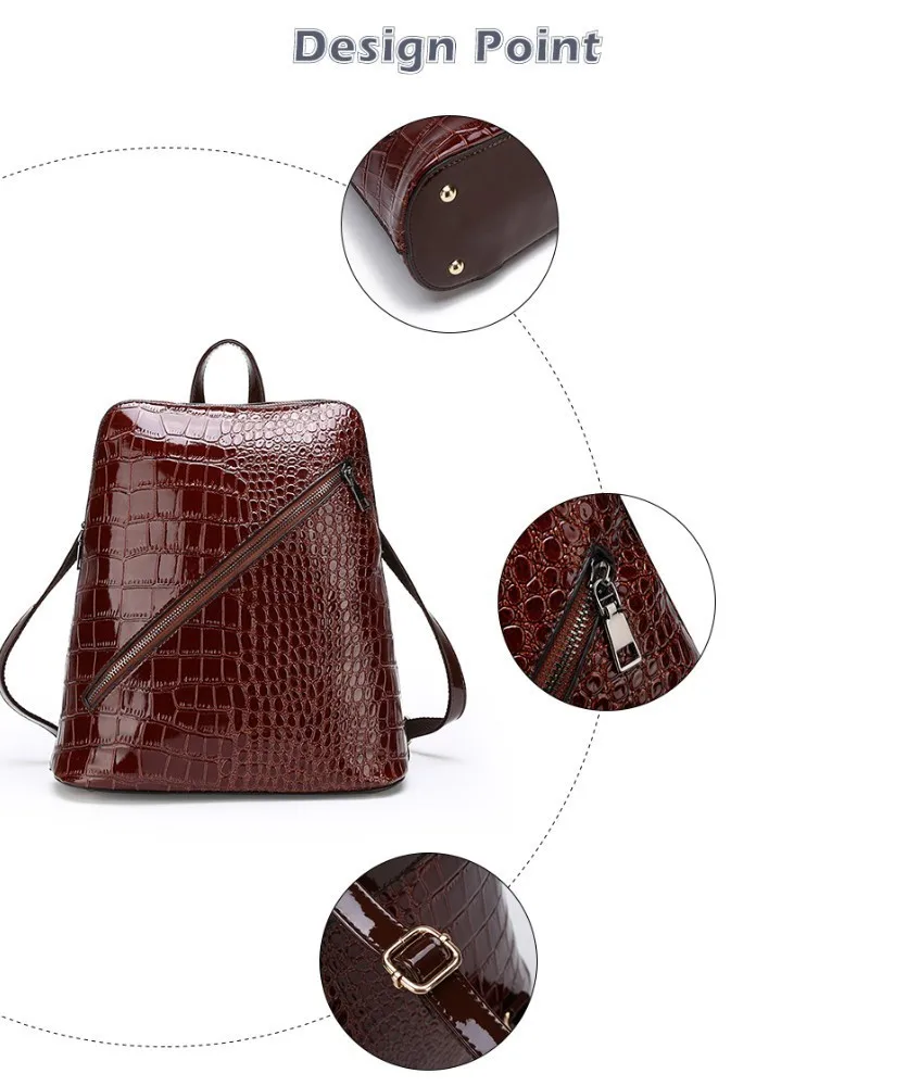 TTOU Модные 6 шт./партия женские сумки, кожаная композитная сумка, роскошная крокодиловая сумка на плечо, женская сумка-мессенджер