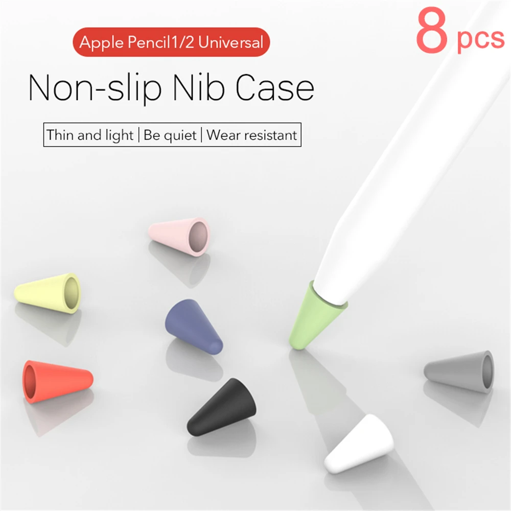 Новое поступление запасная сменная гладкая Насадка На глушитель чехол Nib протектор для Apple Pencil 1 2 iPad Pro Mini Air candy color