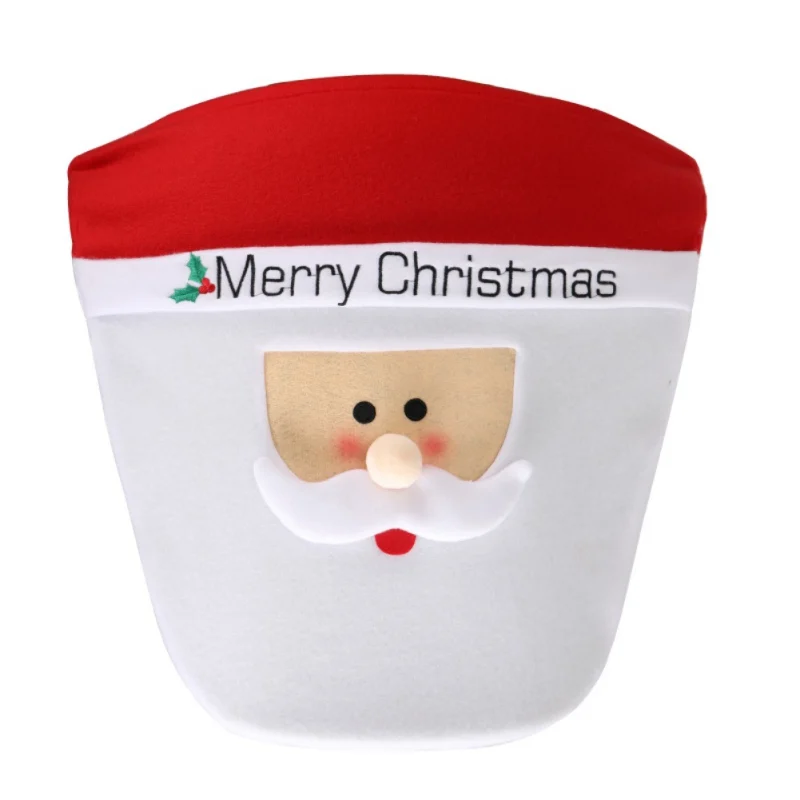 3 шт./компл. Merry Christmas Санта Клаус чехол для сиденья унитаза крышка бака и области ковер набор Рождественское украшение для туалета принадлежности для ванной комнаты