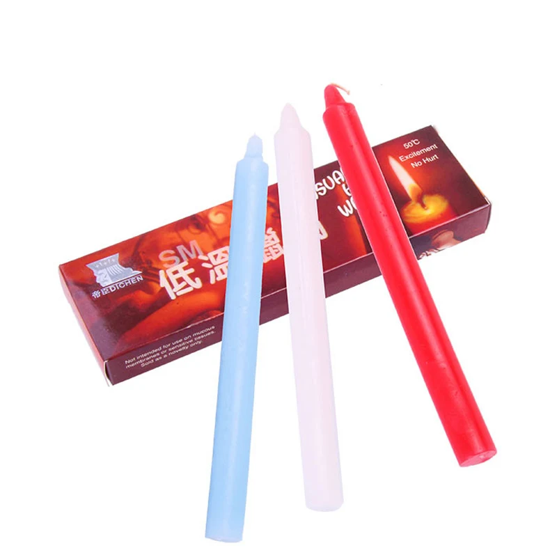 3pcs/pack Wax Candles BDSM Bondage Bed Sex Toys Pain and Happy No Hurt No Burn Sensual Hot Wax Low Temperature Candle