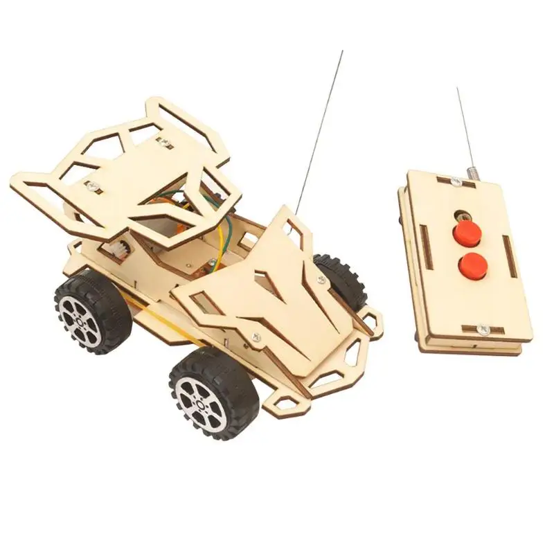 DIY научная модель для эксперимента комплект RC четырехколесный автомобиль материалы творческие образовательные игрушки собрать проекты обучающее оборудование
