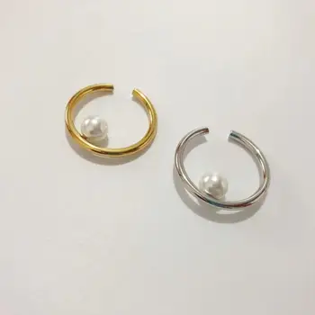 

GU-13 High level ear clip French style small group elegant earless Earrings simple small pearl earclip women