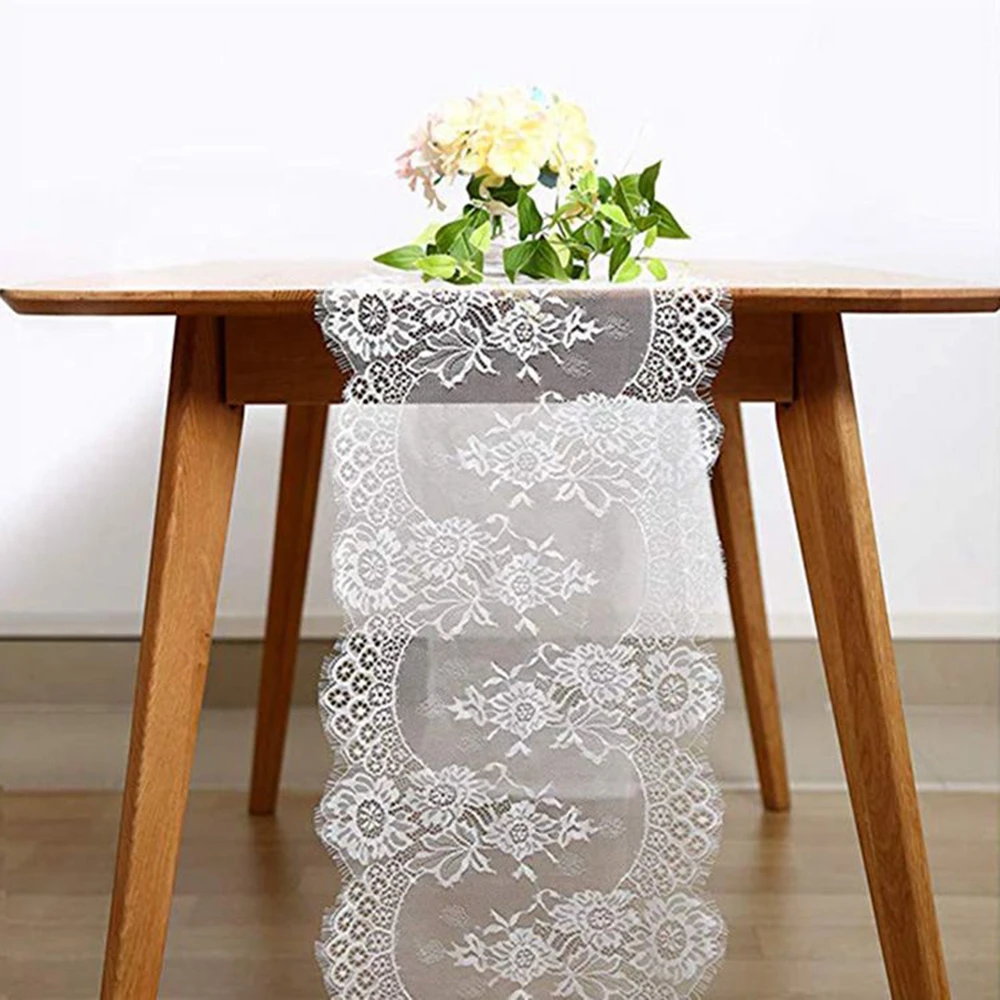 Embroidered Lace Tablecloth Coffee Table Flag Table Runner Home Fabric
