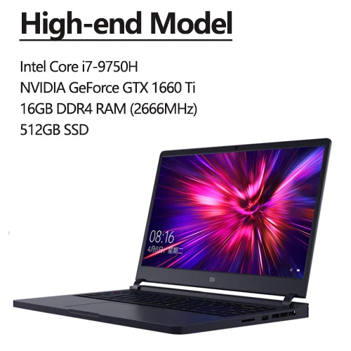 High-end Model Xiaomi mi Ga mi ng ноутбук 3 обновление i7-9750H/i5-9300H Hexa Core 144Hz GTX 1660 Ti/RTX 2060 6 Гб ram 512 ГБ SSD Global Windows 10 - Цвет: High-end Model