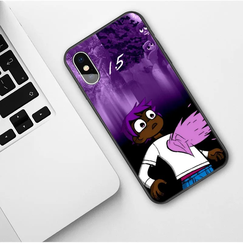 TPU Lil uzi VERT Eternal Atake Rapper Мягкий силиконовый чехол для iPhone X SE 5 5S 6 6splus 7 8 Plus XR XS MAX черный чехол - Цвет: TPU