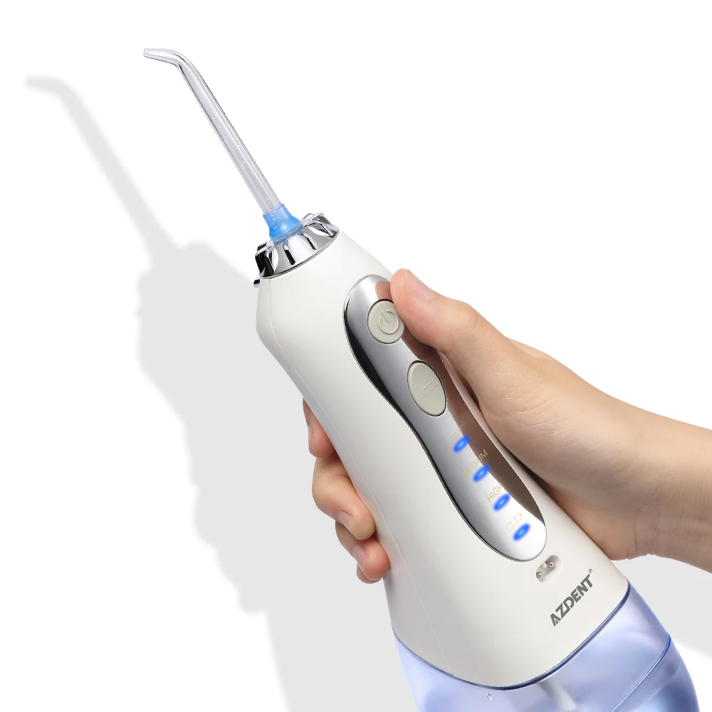 Hot HF-5 Cordless Oral Irrigator with Travel Bag Case Portable Water Dental Flosser USB Rechargeable Tooth Pick 300ml 5 Jet Tips