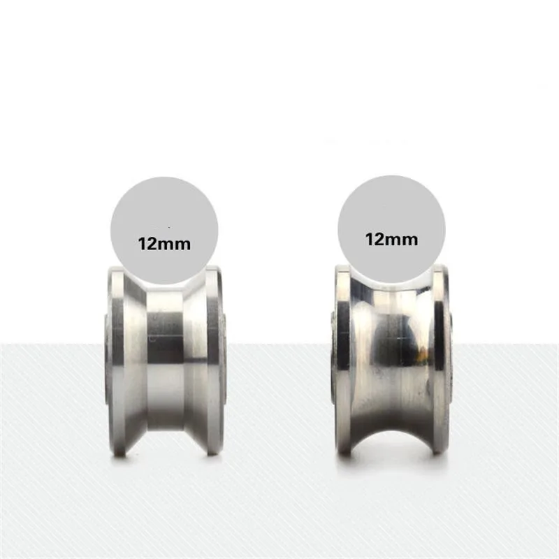 10 Stück/50 Stück U22-Rillenrolle, 8 x 22,5 x 13,5 mm, 12 mm Durchmesser, Schienenrad, 8 x 22,5 x 13,5 mm, trapezförmige T-Nut – Detail 5