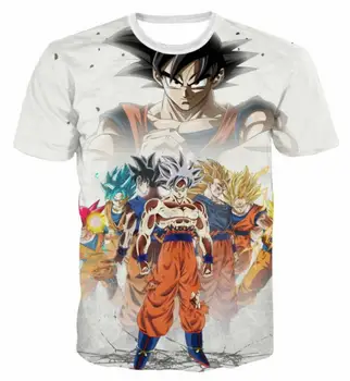

Dragon Ball Z 3D Printing T-shirt Men's 2020 Summer Top Super Son Goku Funny T-shirt Anime Dragon Ball T-shirt Summer Print Men