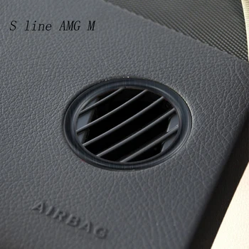 

for Mercedes Benz GLK GLS ML GLE X166 W166 X204 Air Conditioning Outlet Vent Covers Stickers stainless steel Black Car Styling