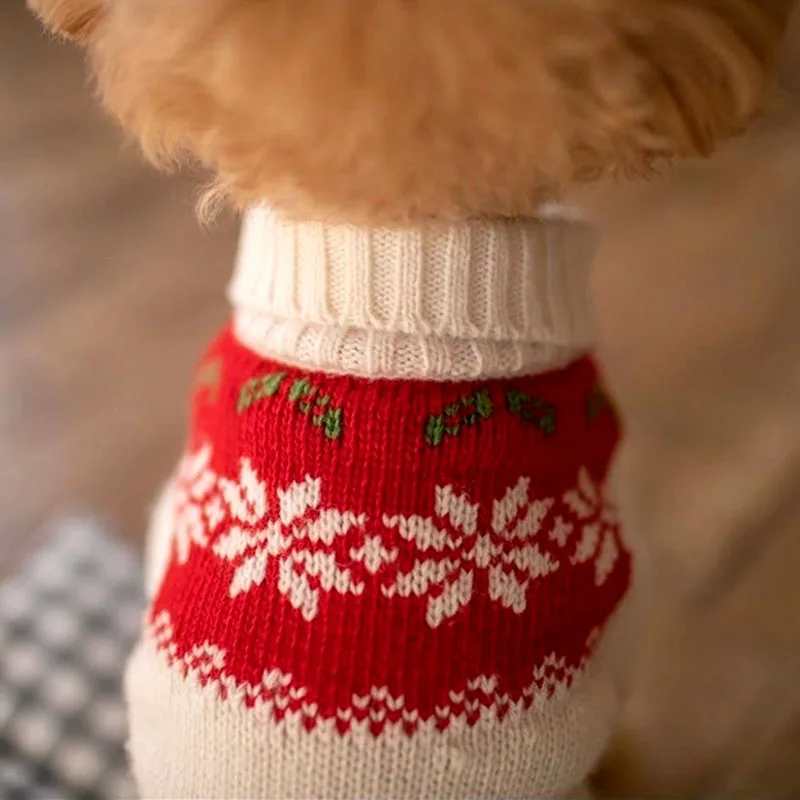 Pet Clothing With Colorful Maple Leaf Pattern Double Layer Collar