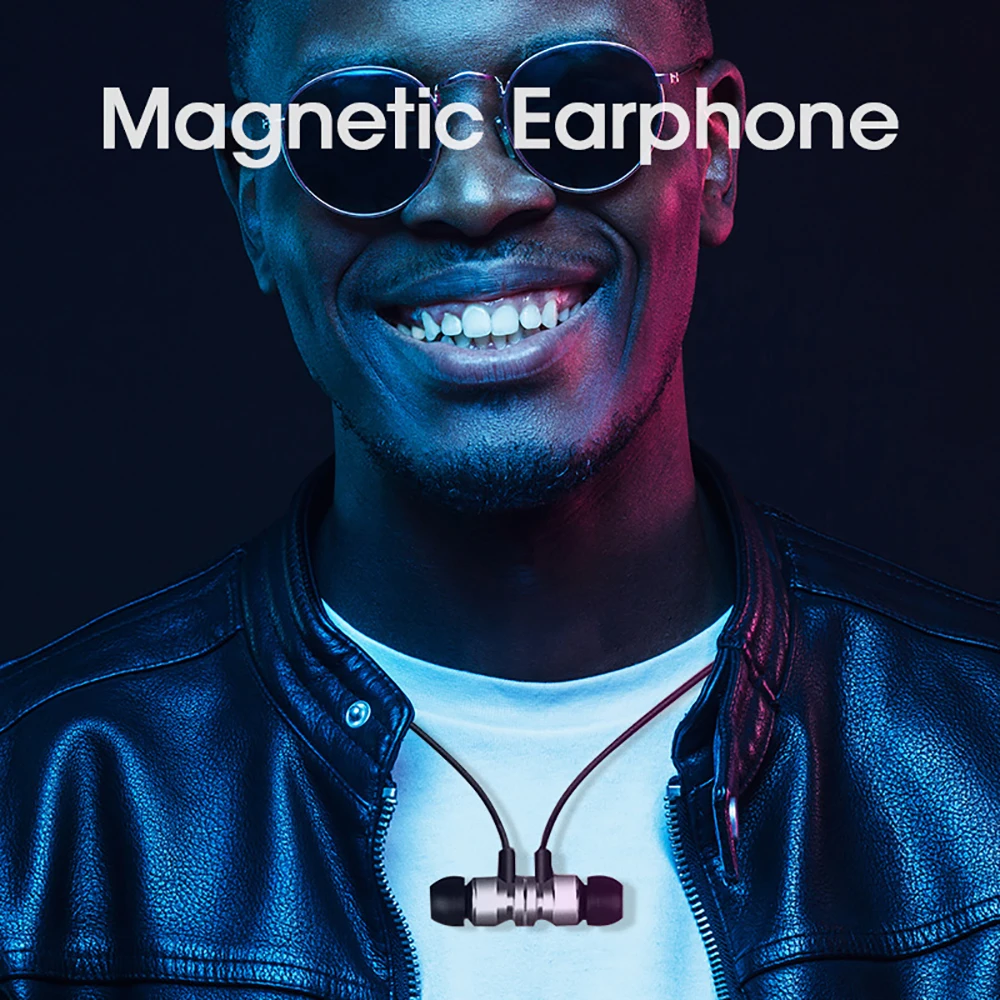 Bluetooth 5 0 Magnetic Earphones Wireless Bluetooth Sport HIFI Stereo Headset for iphone 7 Xiaomi Samsung S8 S8 S7 S6 S4 Note 8