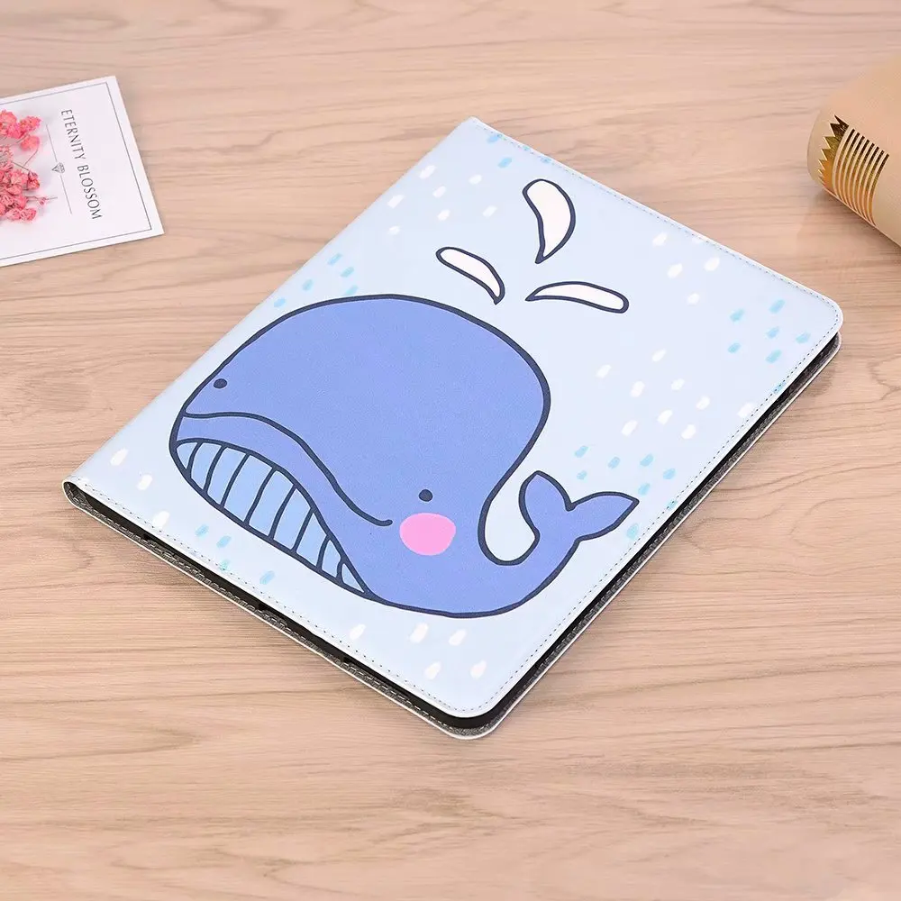Кожаный чехол для планшета с милым мультяшным рисунком для Ipad Pro 12,9, слот для карандаша, флип, умный чехол-подставка для Ipad Pro 12,9+ ручка - Цвет: 3