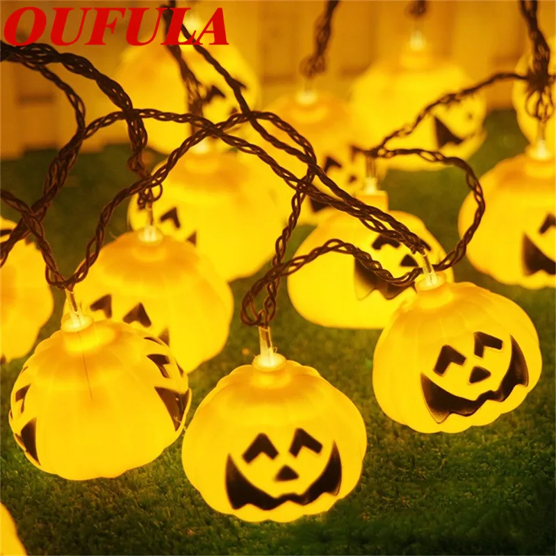 

AOSONG Outdoor Waterproof Halloween Pumpkin Lantern LED Yellow Lantern String Lights