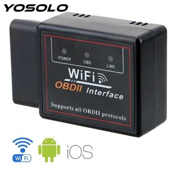 

YOSOLO Car Diagnostic Tool Mini ELM327 WIFI V1.5 OBD2 For Android/IOS ELM-327 Wi-fi ELM 327 V 1.5 Obd 2 Code Reader Scanner
