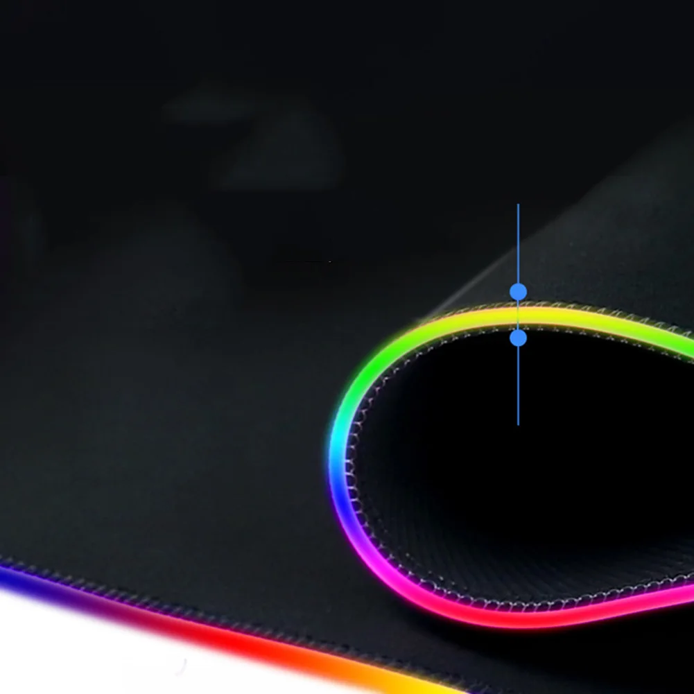 Большой светодиодный RGB коврик для мыши USB Проводное освещение игровой геймер Коврик для мыши Коврик для компьютера Overwatc h Pubg alfombrilla raton